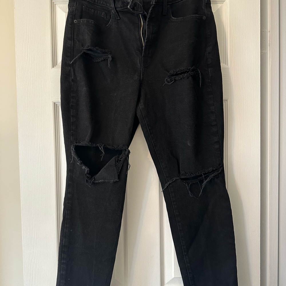 Old Navy Black Ripped Jeans